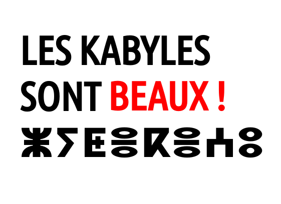 Pourquoi les Kabyles sont beaux ?