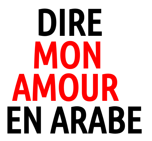 Comment dire "mon amour" en arabe ?